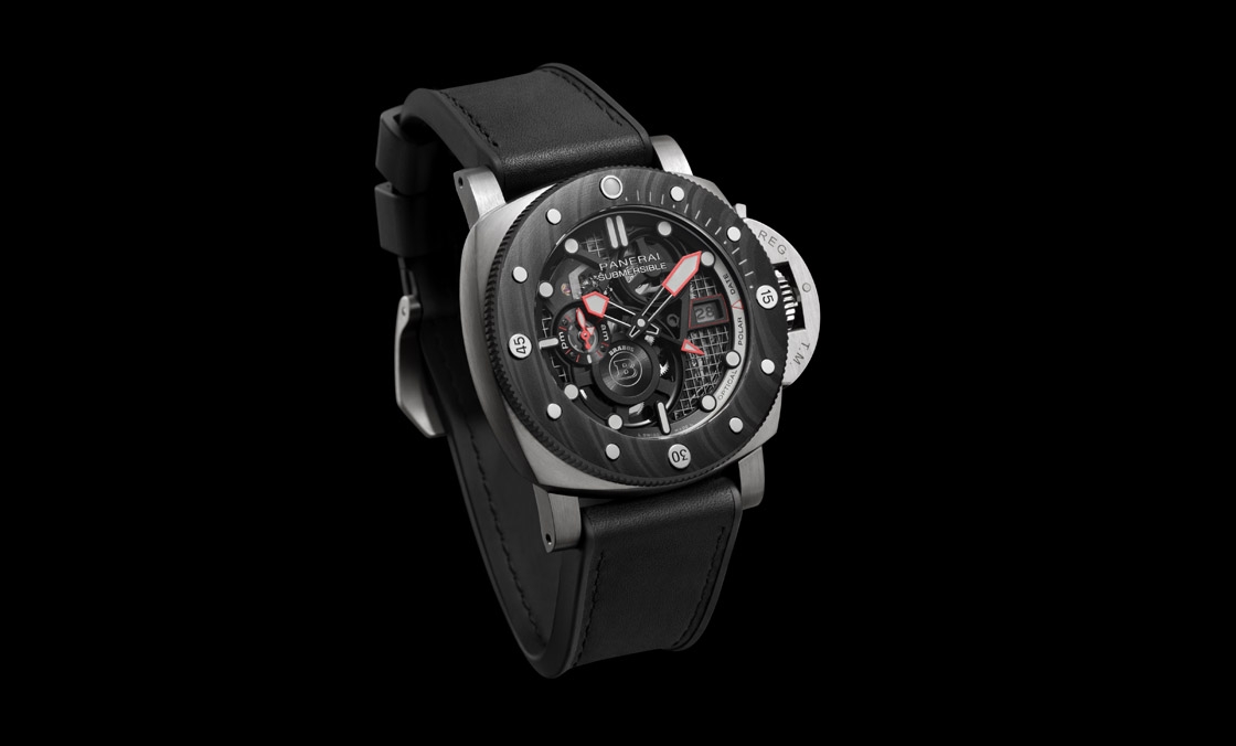 OFFICINE PANERAI - DMLS金屬鐳射燒結表殼加持！ Panerai x Brabus聯名表第四代現身：Submersible S eTitanio PAM01403