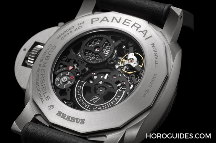 OFFICINE PANERAI - DMLS金屬鐳射燒結表殼加持！ Panerai x Brabus聯名表第四代現身：Submersible S eTitanio PAM01403