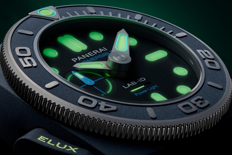 夜光功能新高度！ Panerai全新Submersible Elux LAB-ID腕表 以純機(jī)械一鍵開關(guān)發(fā)光系統(tǒng)