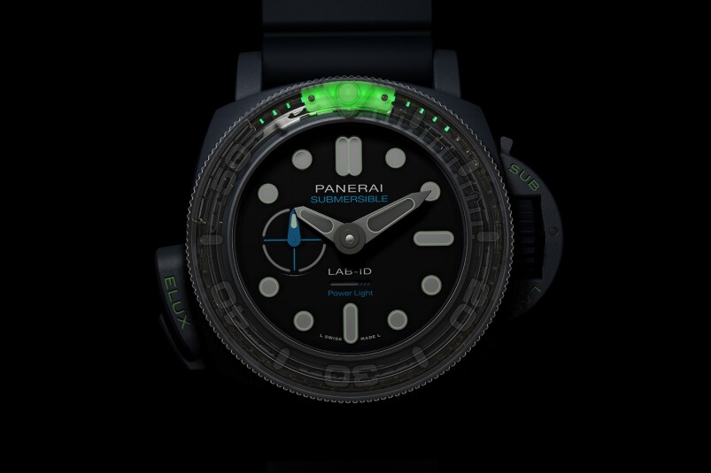 夜光功能新高度！ Panerai全新Submersible Elux LAB-ID腕表 以純機(jī)械一鍵開關(guān)發(fā)光系統(tǒng)